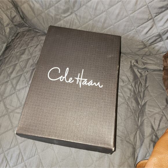 COLE HAAN EUC MENS ALECK BLACK LEATHER SLIPON SHOES. SIZE 8.5 - Picture 4 of 14